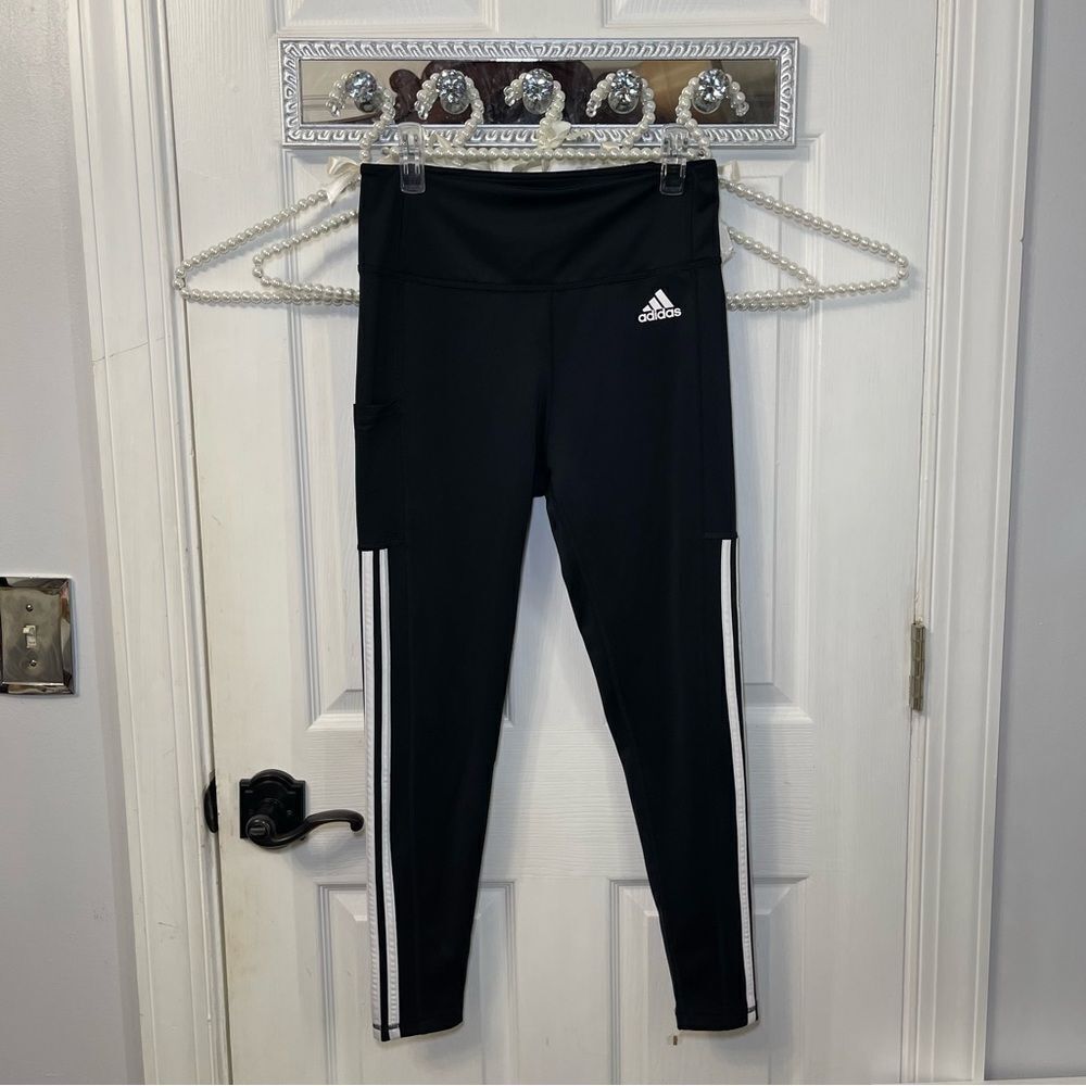 Adidas Women’s Full Length Black and White Leggings
